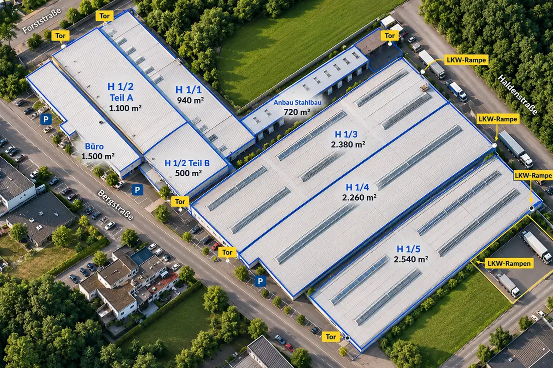Flächenübersicht Gewerbepark Mutlangen