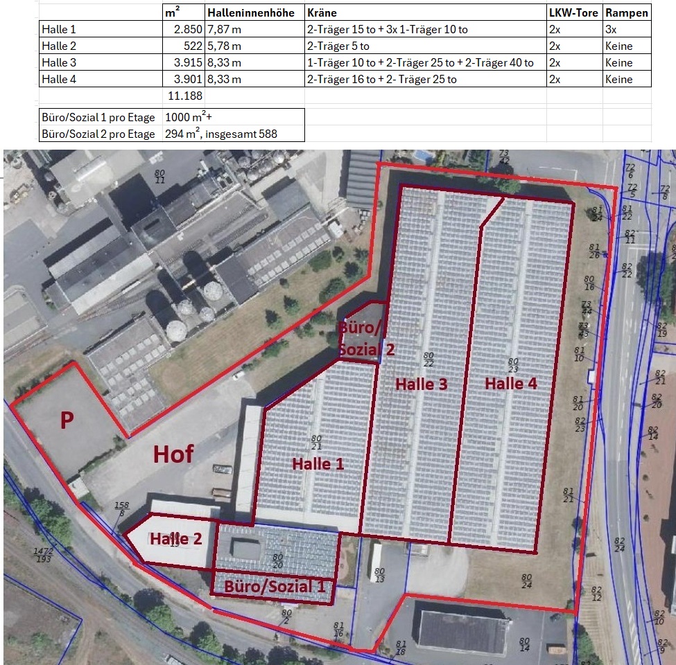 Lageplan Gewerbepark Nordhausen